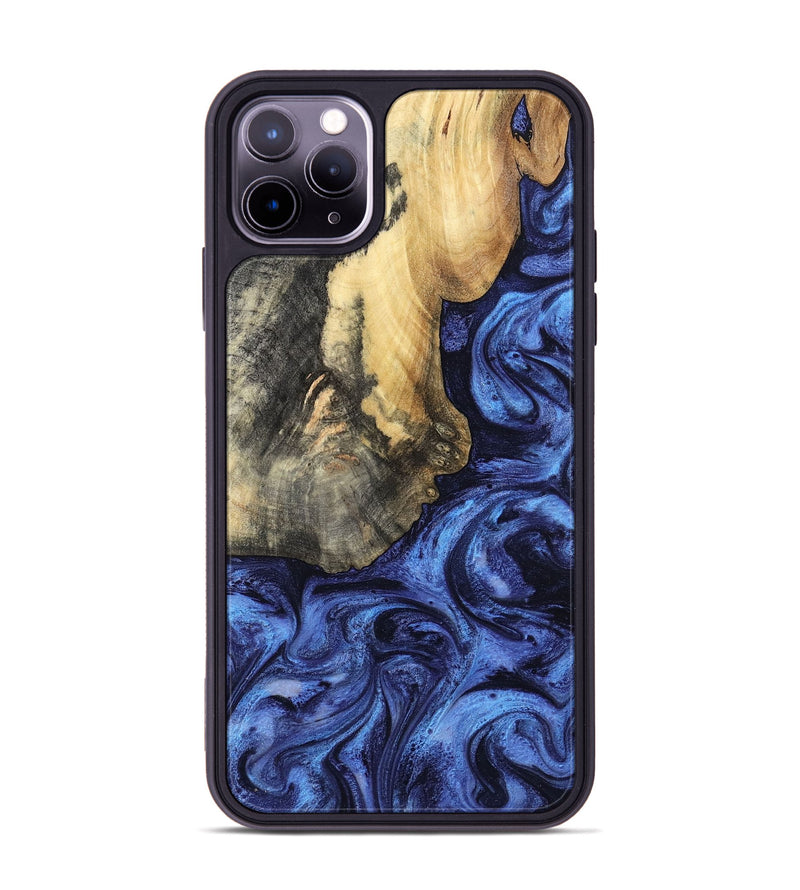 iPhone 11 Pro Max Wood Phone Case - Nigel (Blue, 799572)