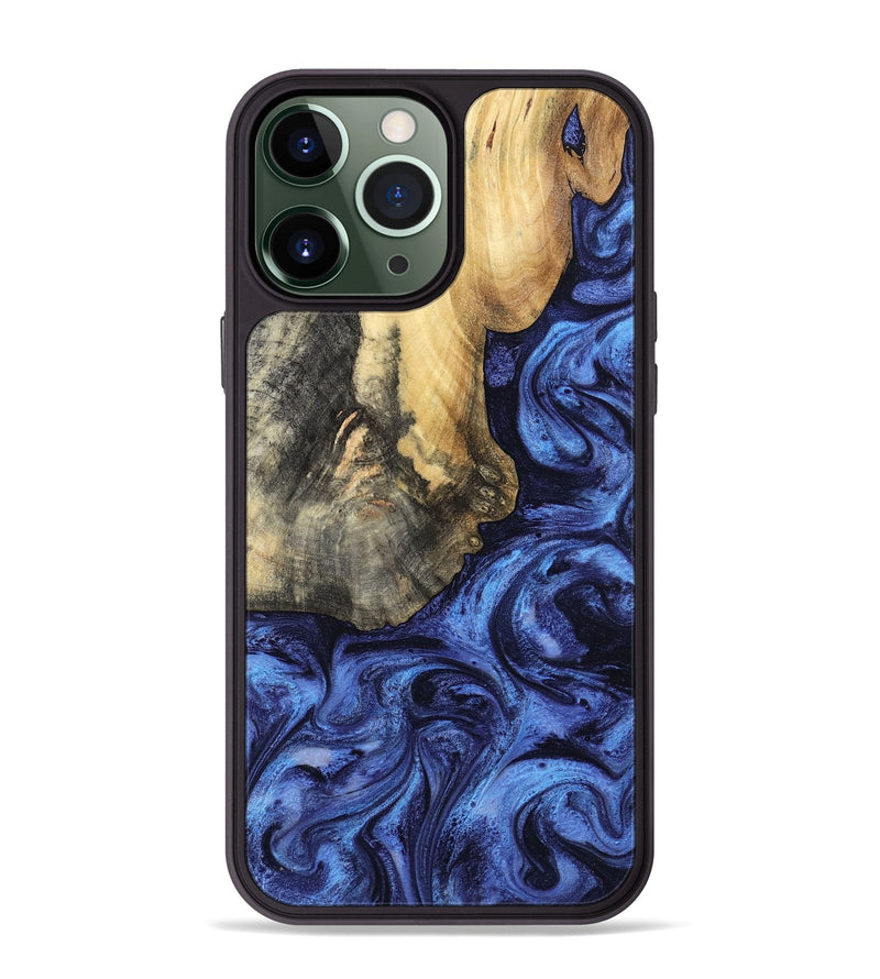 iPhone 13 Pro Max Wood Phone Case - Nigel (Blue, 799572)
