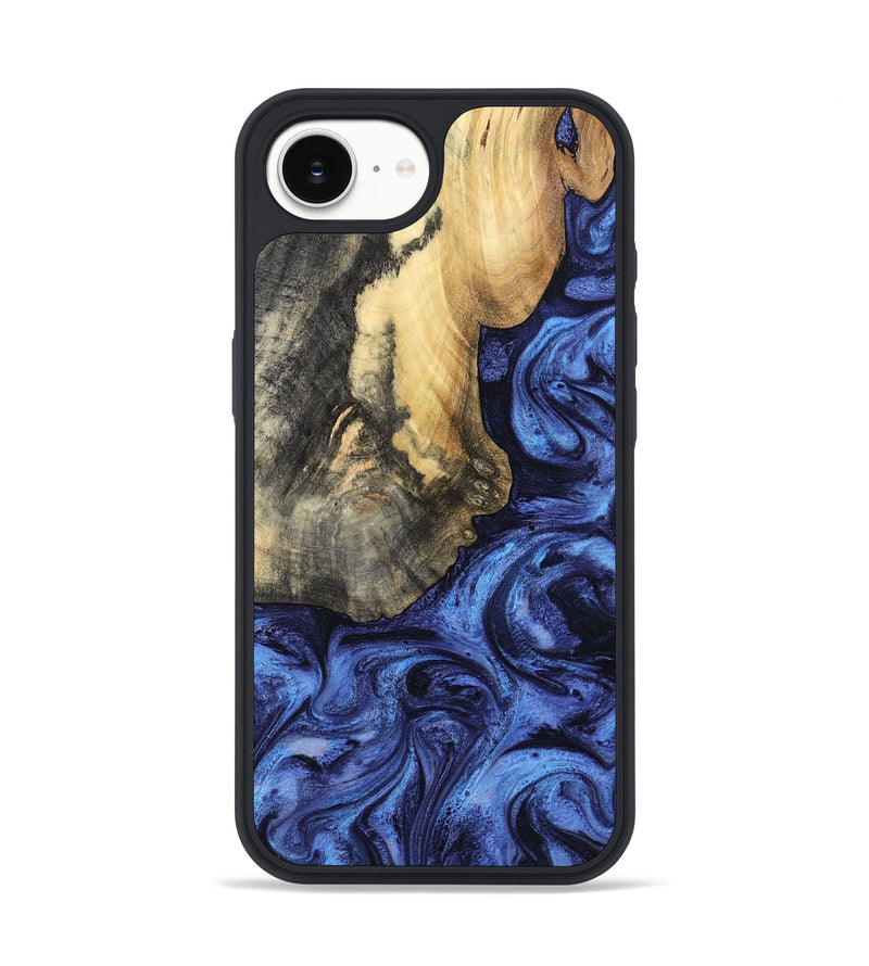 iPhone 16e Wood Phone Case - Nigel (Blue, 799572)