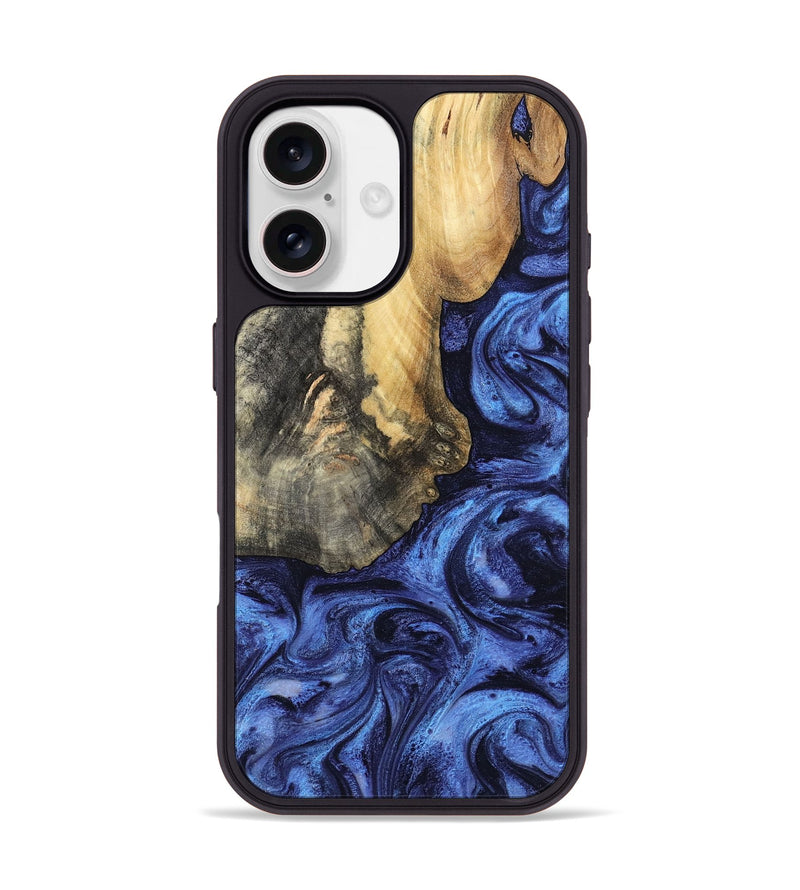 iPhone 17 Wood Phone Case - Nigel (Blue, 799572)