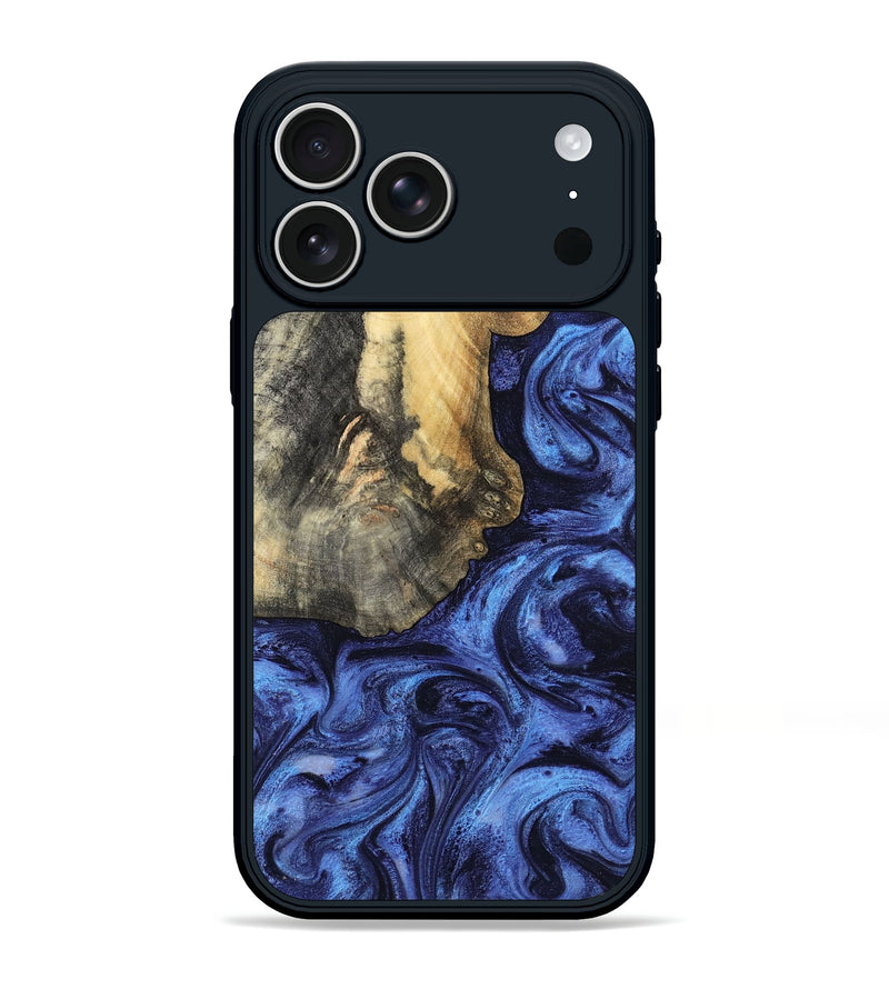 iPhone 17 Pro Max Wood Phone Case - Nigel (Blue, 799572)