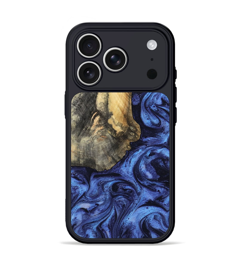 iPhone 17 Pro Wood Phone Case - Nigel (Blue, 799572)