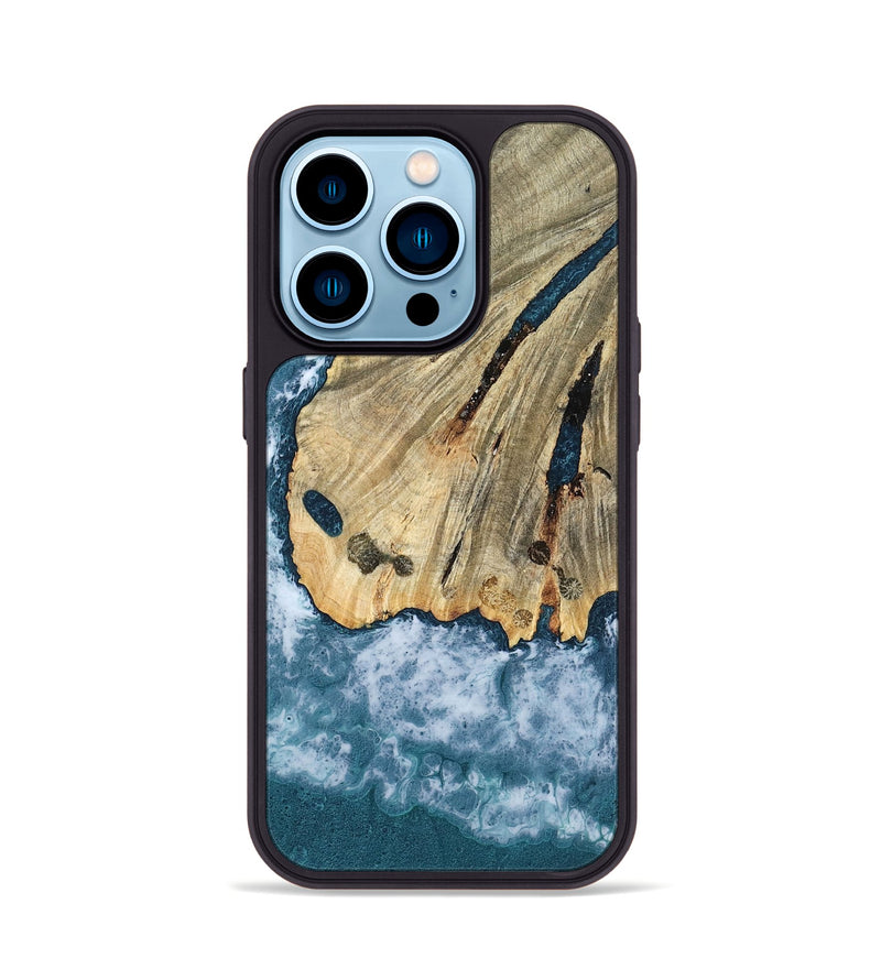 iPhone 14 Pro Wood Phone Case - Shelba (Coastal, 799587)