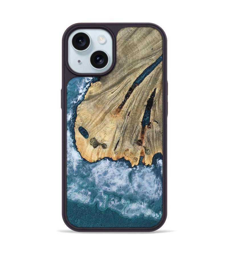 iPhone 15 Wood Phone Case - Shelba (Coastal, 799587)