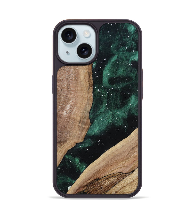 iPhone 15 Wood Phone Case - Myrtice (Cosmos, 799596)