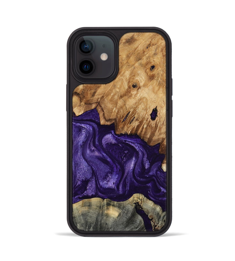 iPhone 12 Wood Phone Case - Karter (Purple, 799626)