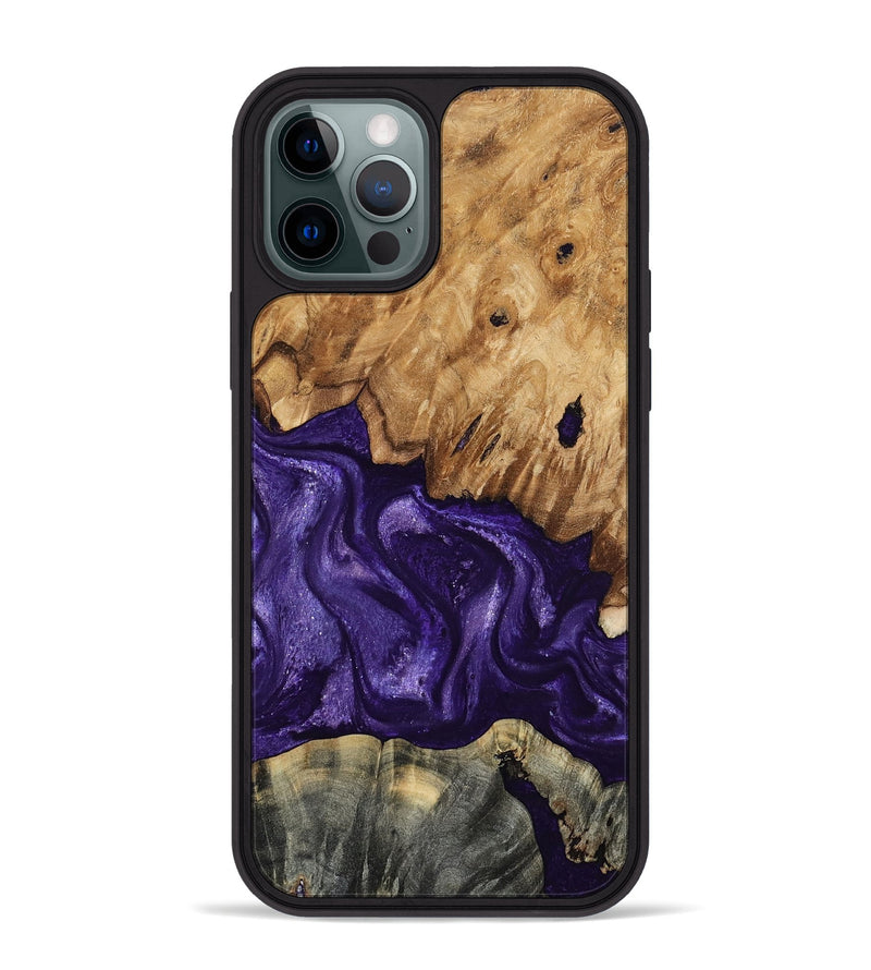 iPhone 12 Pro Max Wood Phone Case - Karter (Purple, 799626)