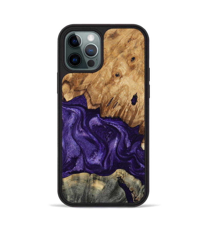 iPhone 12 Pro Wood Phone Case - Karter (Purple, 799626)