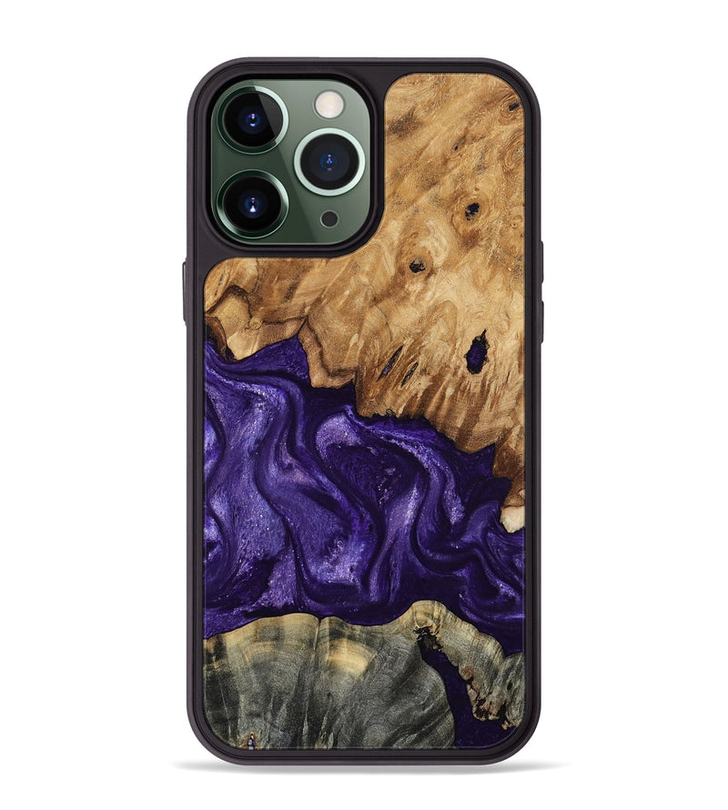 iPhone 13 Pro Max Wood Phone Case - Karter (Purple, 799626)