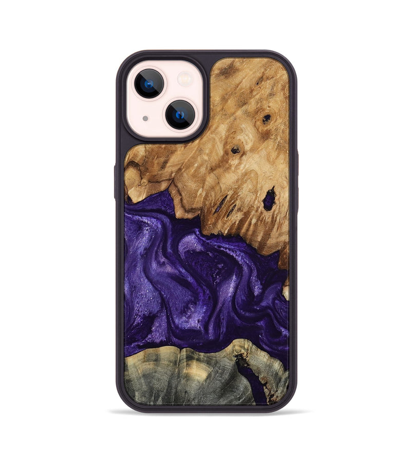 iPhone 14 Wood Phone Case - Karter (Purple, 799626)