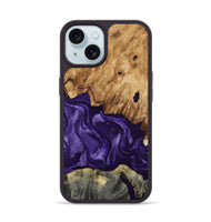 iPhone 15 Wood Phone Case - Karter (Purple, 799626)