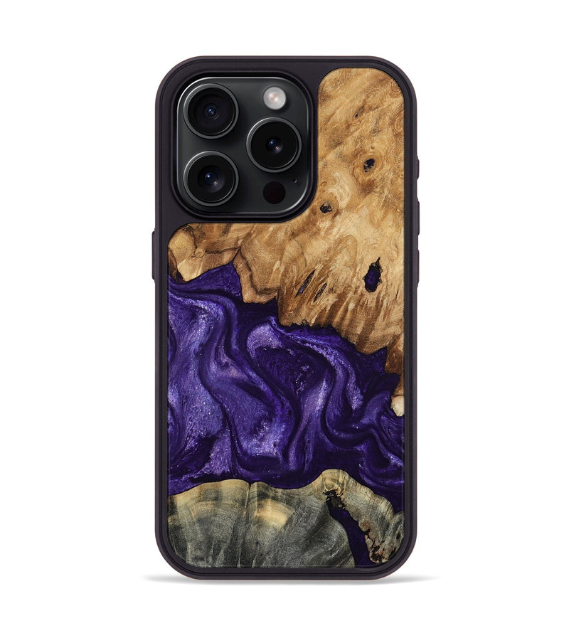 iPhone 15 Pro Wood Phone Case - Karter (Purple, 799626)