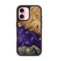 iPhone 16 Wood Phone Case - Karter (Purple, 799626)