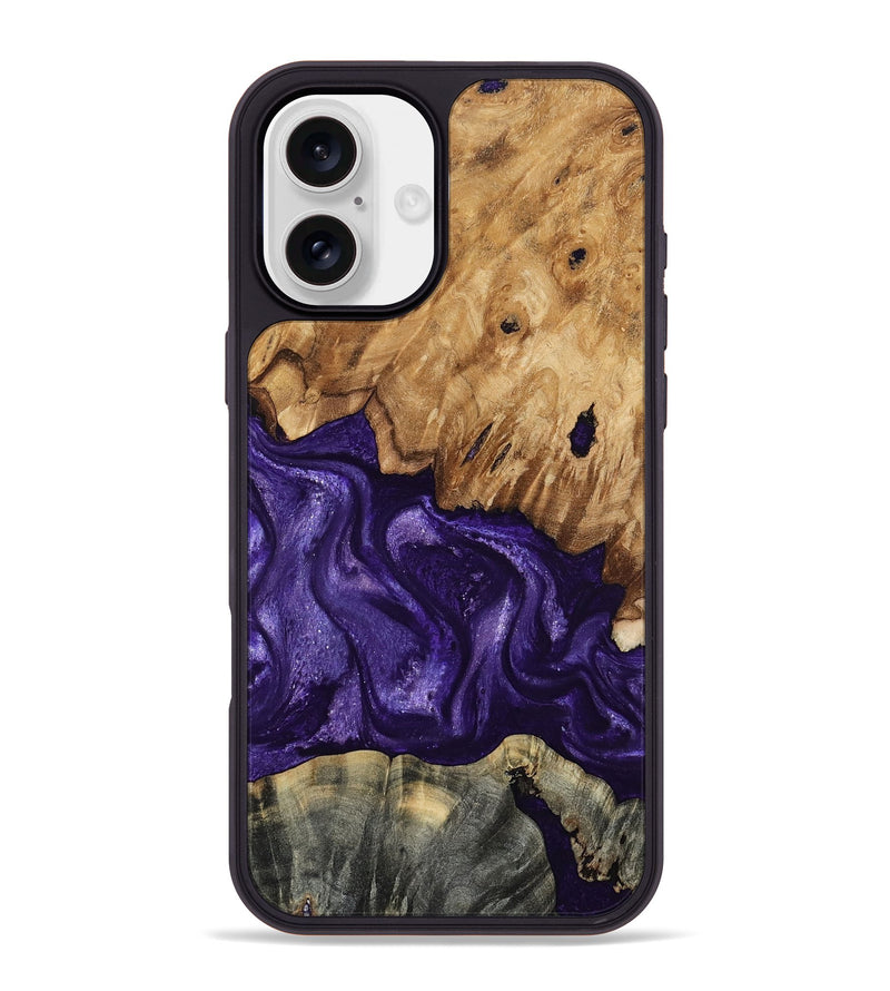 iPhone 16 Plus Wood Phone Case - Karter (Purple, 799626)