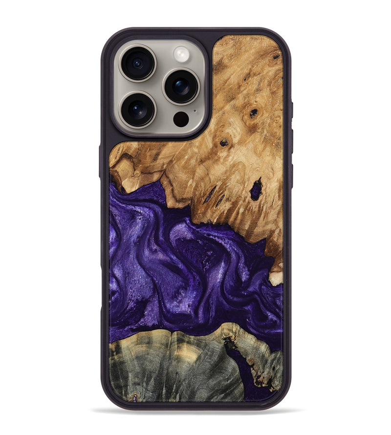 iPhone 16 Pro Max Wood Phone Case - Karter (Purple, 799626)