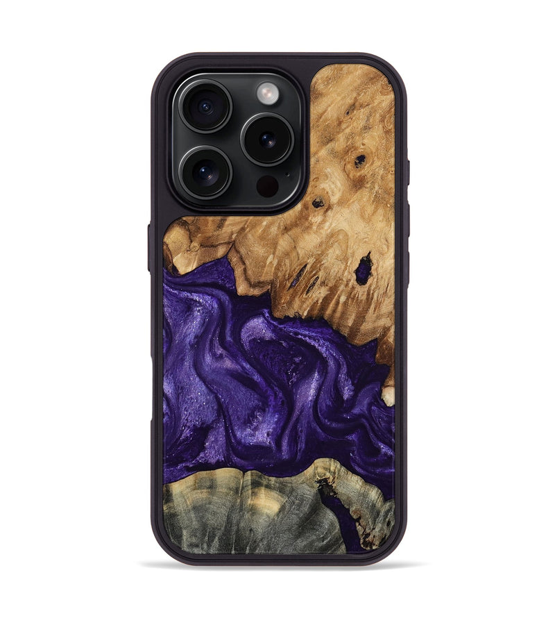 iPhone 16 Pro Wood Phone Case - Karter (Purple, 799626)