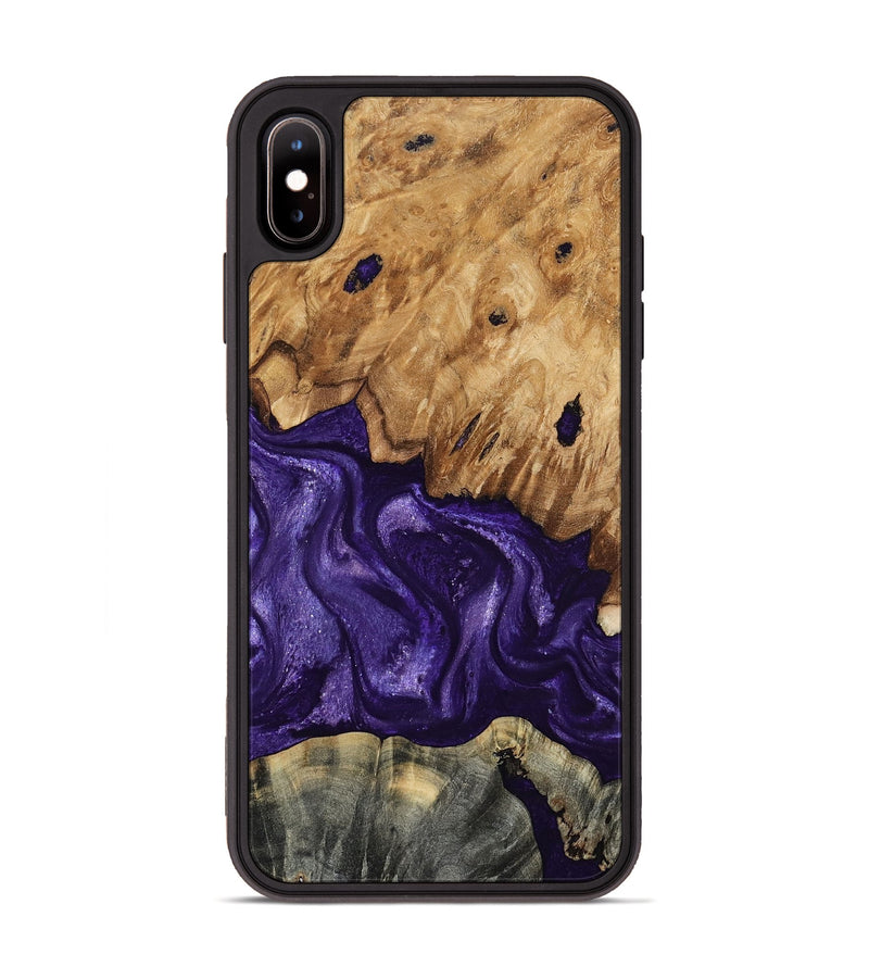 iPhone Xs Max Wood Phone Case - Karter (Purple, 799626)