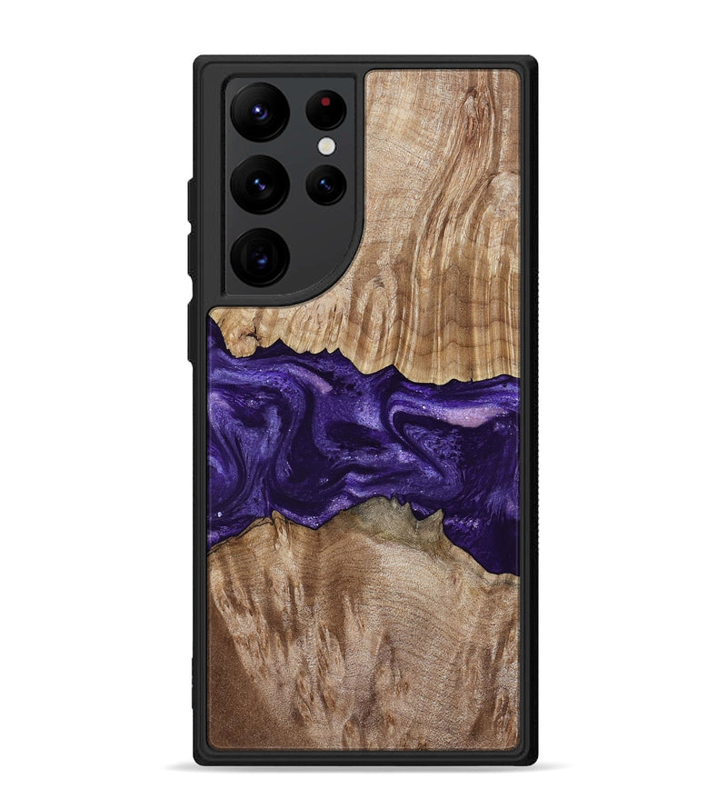 Galaxy S22 Ultra Wood Phone Case - Amayah (Purple, 799628)