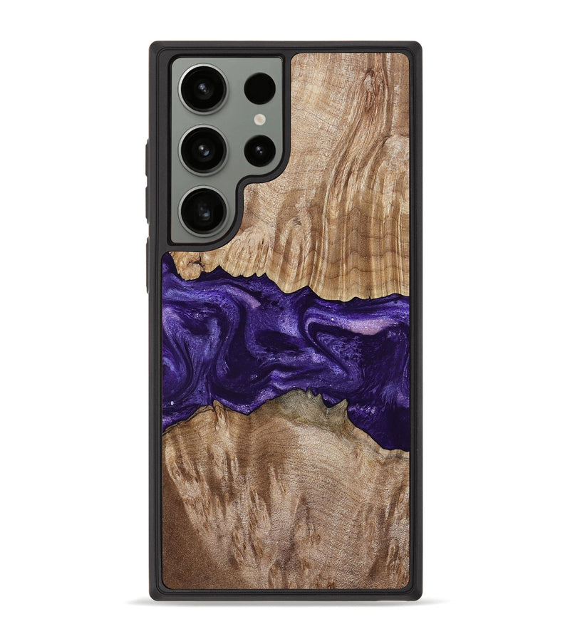 Galaxy S23 Ultra Wood Phone Case - Amayah (Purple, 799628)