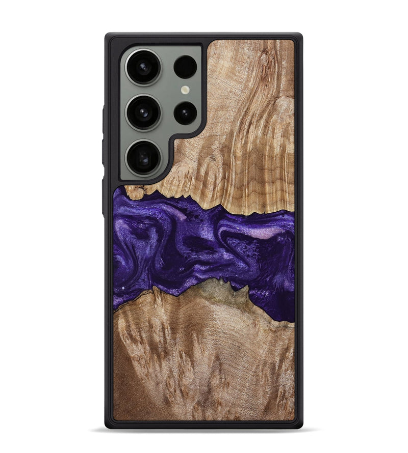 Galaxy S24 Ultra Wood Phone Case - Amayah (Purple, 799628)