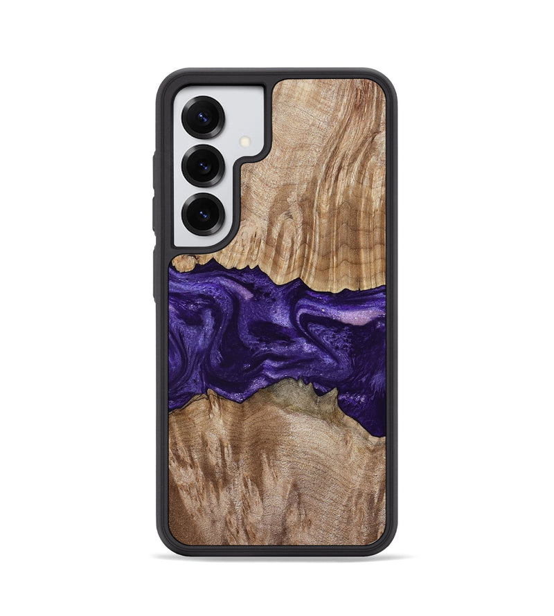 Galaxy S25 Wood Phone Case - Amayah (Purple, 799628)