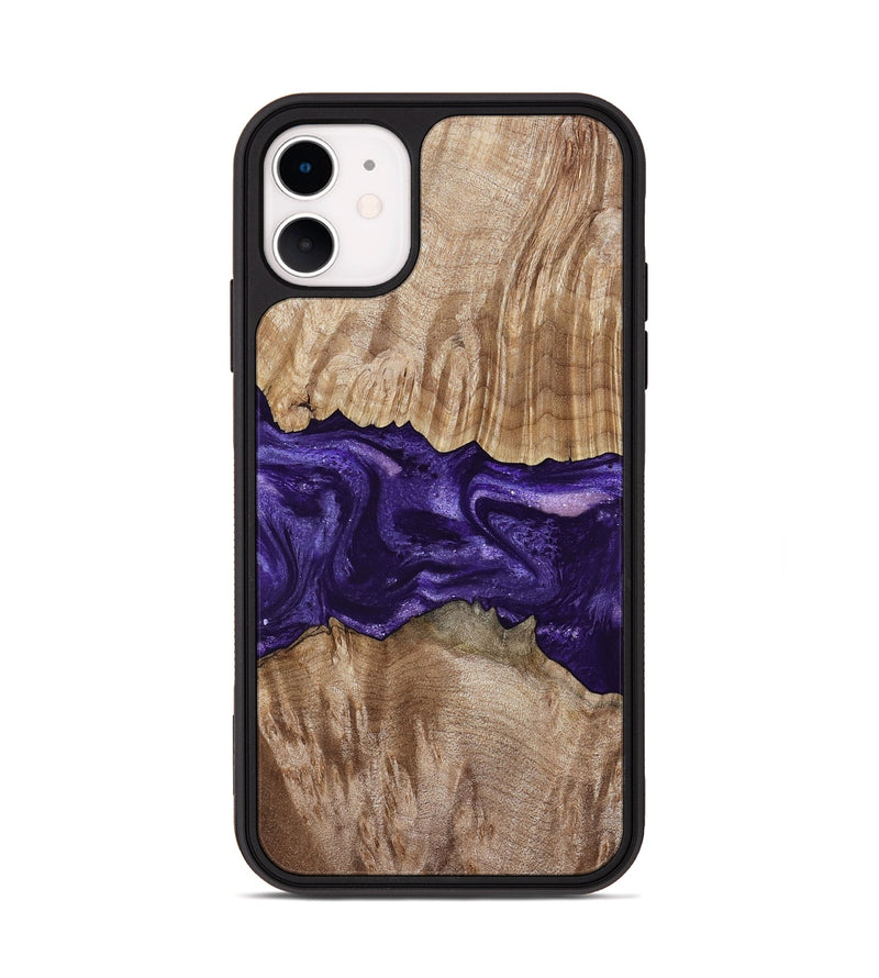iPhone 11 Wood Phone Case - Amayah (Purple, 799628)