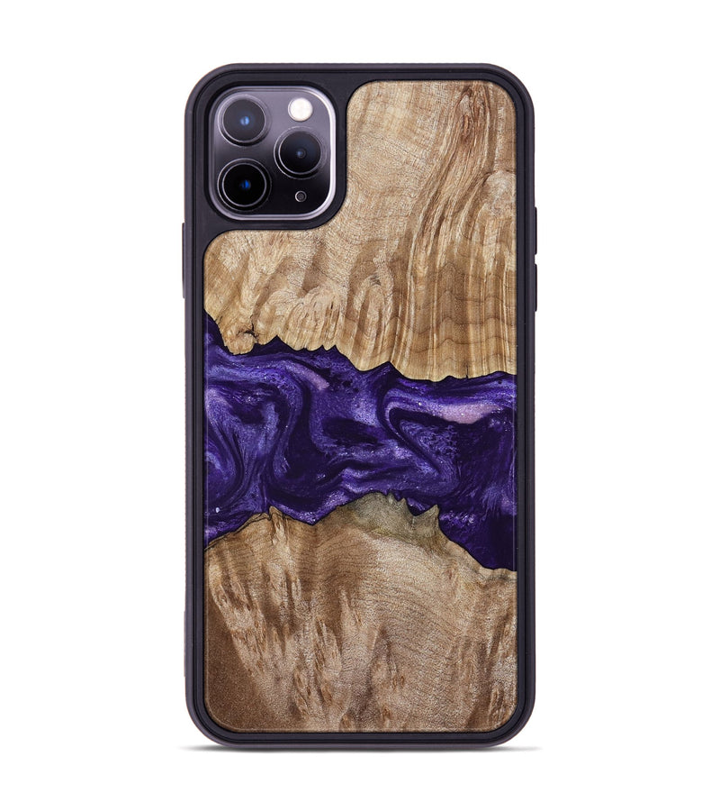 iPhone 11 Pro Max Wood Phone Case - Amayah (Purple, 799628)