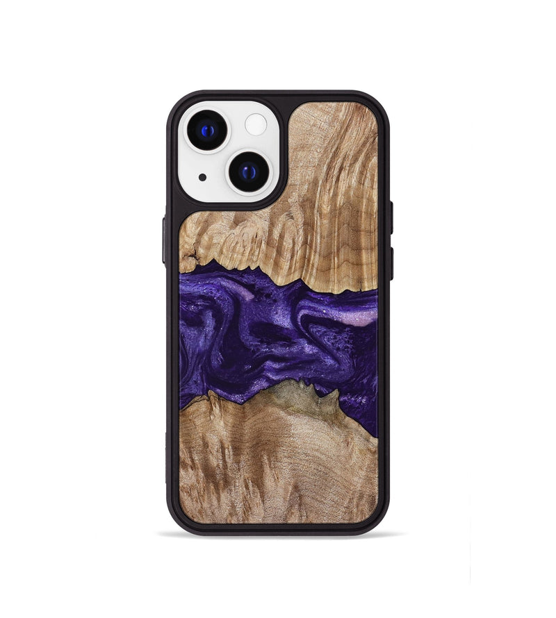 iPhone 13 mini Wood Phone Case - Amayah (Purple, 799628)