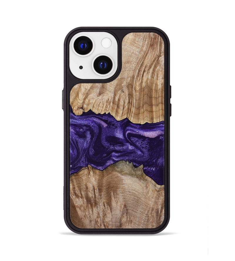 iPhone 13 Wood Phone Case - Amayah (Purple, 799628)
