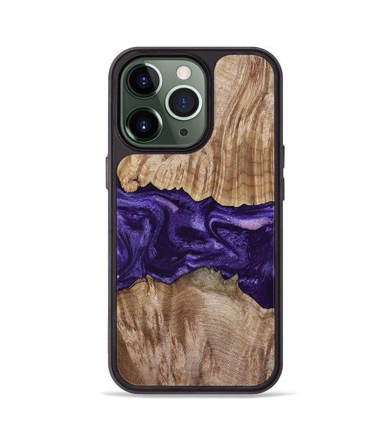 iPhone 13 Pro Wood Phone Case - Amayah (Purple, 799628)
