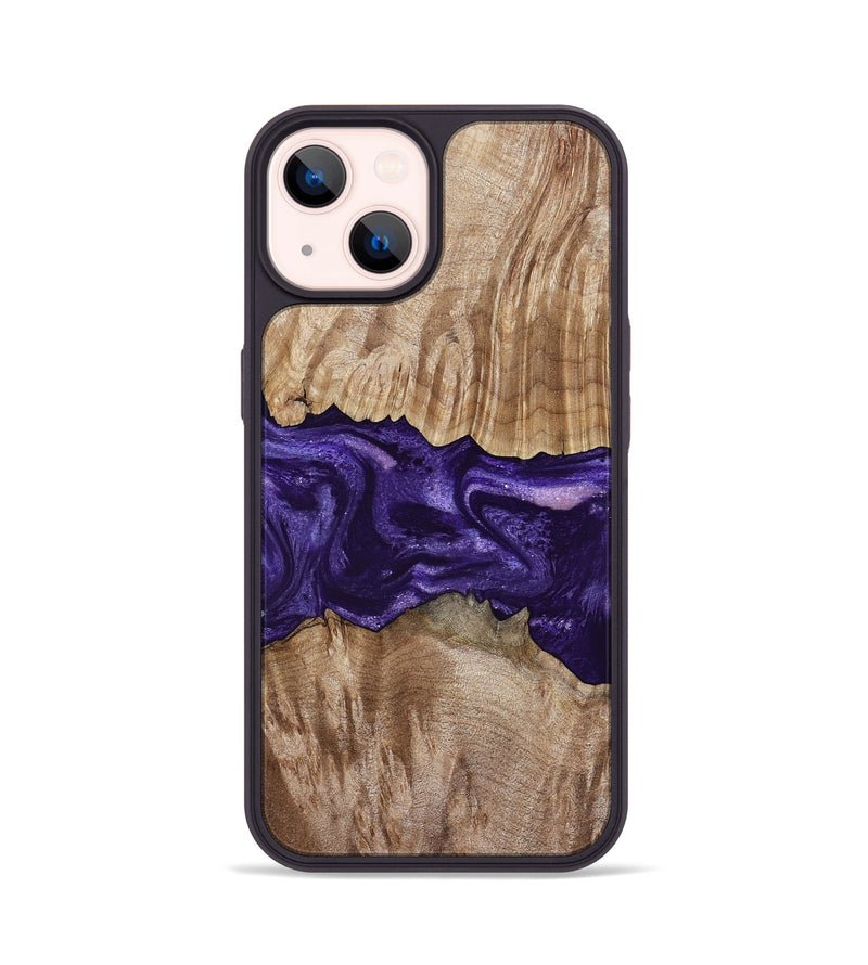 iPhone 14 Wood Phone Case - Amayah (Purple, 799628)