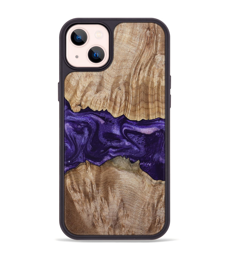 iPhone 14 Plus Wood Phone Case - Amayah (Purple, 799628)