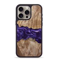 iPhone 15 Pro Max Wood Phone Case - Amayah (Purple, 799628)