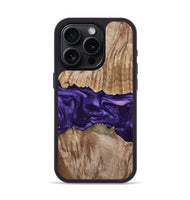 iPhone 15 Pro Wood Phone Case - Amayah (Purple, 799628)