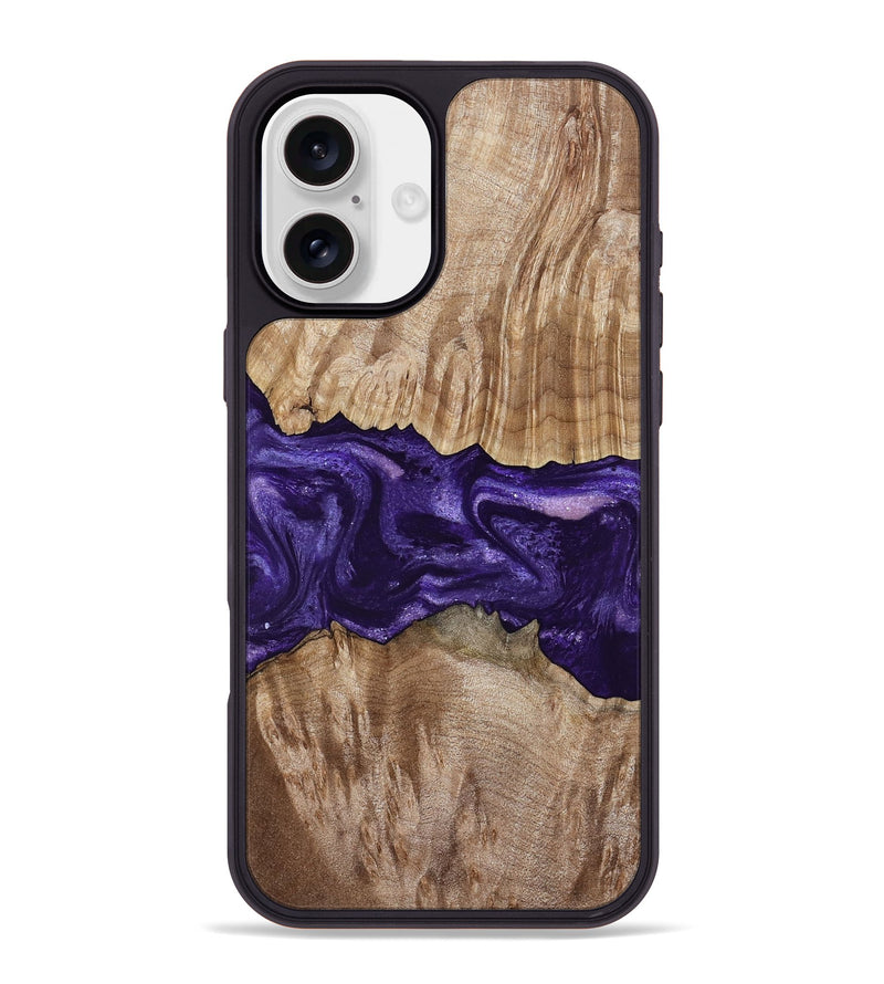 iPhone 16 Plus Wood Phone Case - Amayah (Purple, 799628)