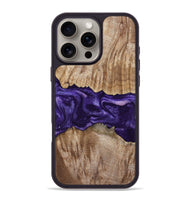 iPhone 16 Pro Max Wood Phone Case - Amayah (Purple, 799628)