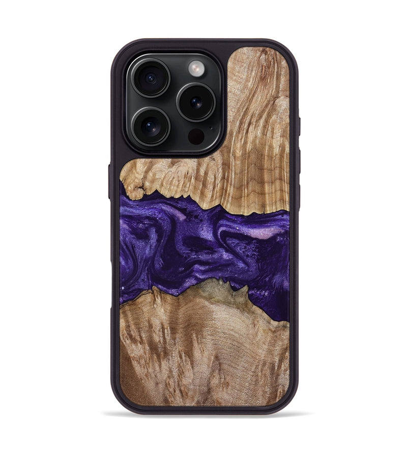 iPhone 16 Pro Wood Phone Case - Amayah (Purple, 799628)