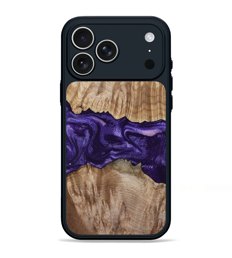 iPhone 17 Pro Max Wood Phone Case - Amayah (Purple, 799628)