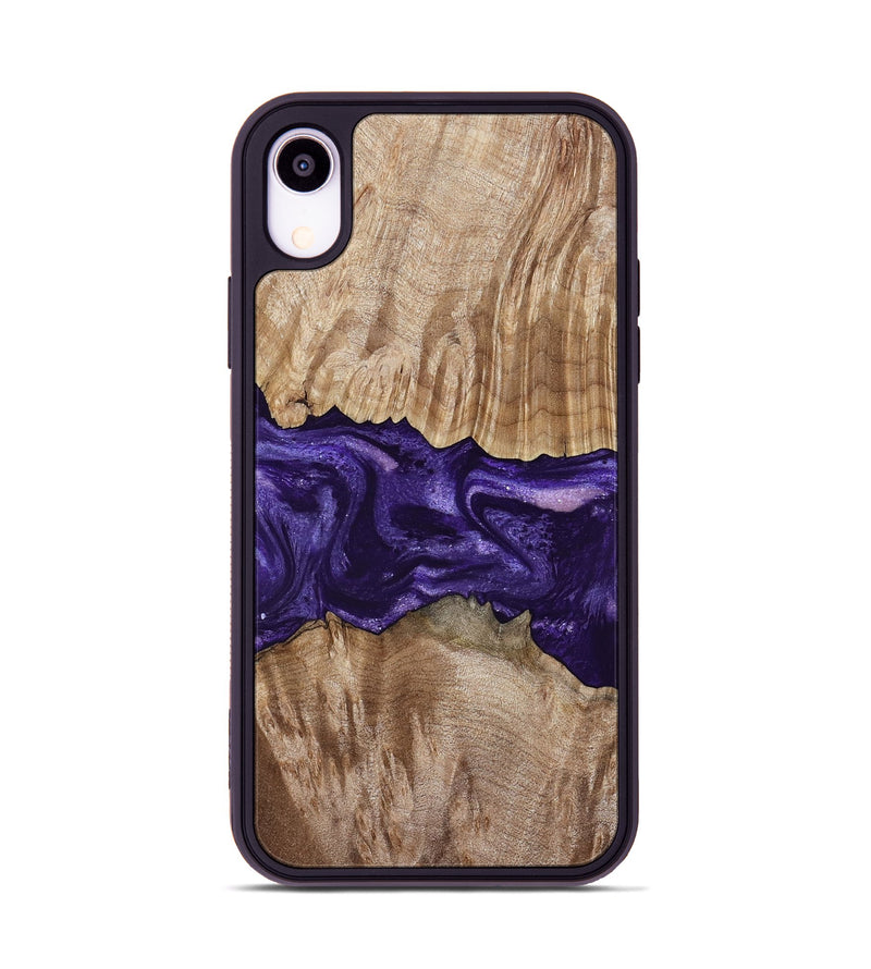 iPhone Xr Wood Phone Case - Amayah (Purple, 799628)
