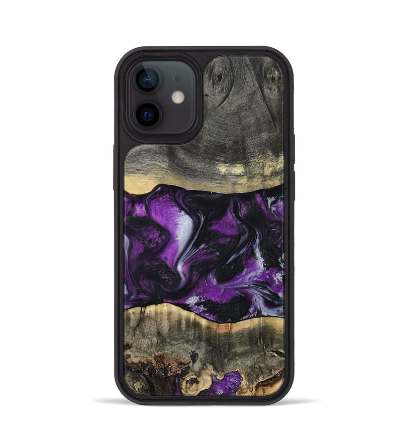 iPhone 12 Wood Phone Case - Mariah (Purple, 799629)