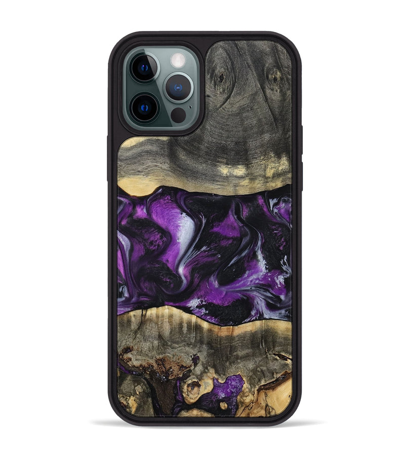 iPhone 12 Pro Max Wood Phone Case - Mariah (Purple, 799629)