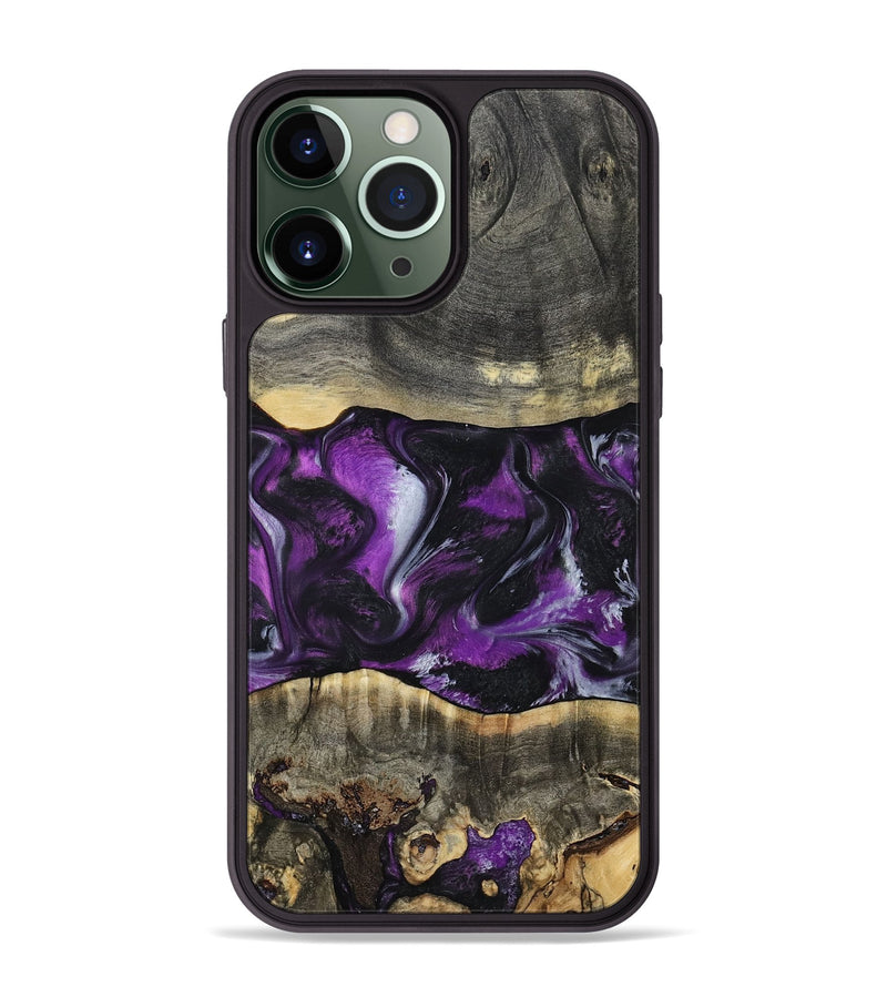 iPhone 13 Pro Max Wood Phone Case - Mariah (Purple, 799629)