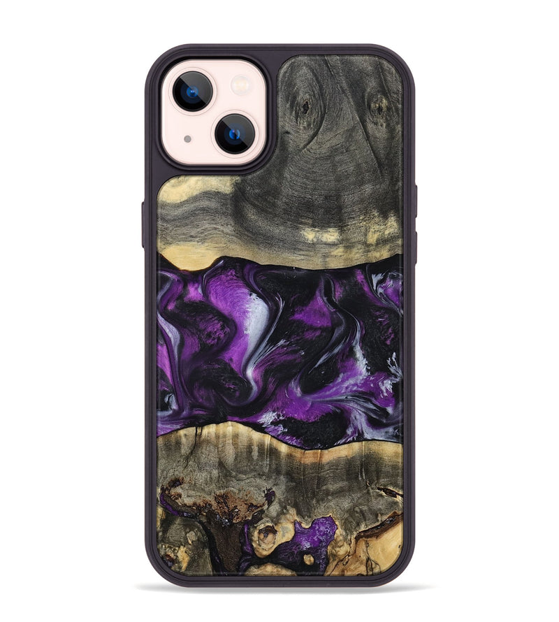 iPhone 14 Plus Wood Phone Case - Mariah (Purple, 799629)