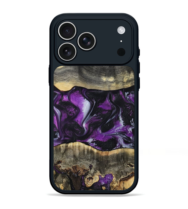 iPhone 17 Pro Max Wood Phone Case - Mariah (Purple, 799629)