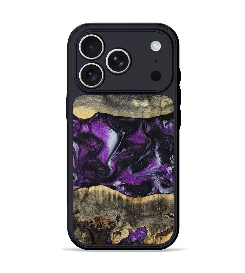 iPhone 17 Pro Wood Phone Case - Mariah (Purple, 799629)