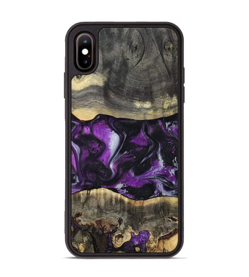 iPhone Xs Max Wood Phone Case - Mariah (Purple, 799629)