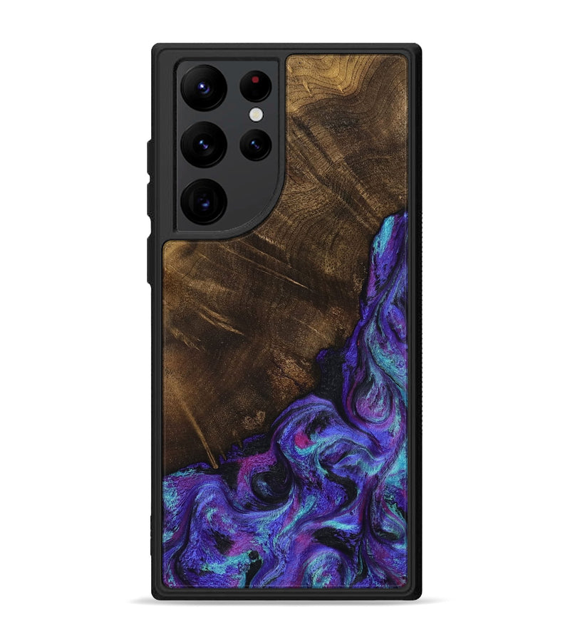 Galaxy S22 Ultra Wood Phone Case - Chris (Purple, 799631)