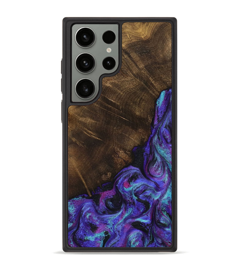 Galaxy S23 Ultra Wood Phone Case - Chris (Purple, 799631)