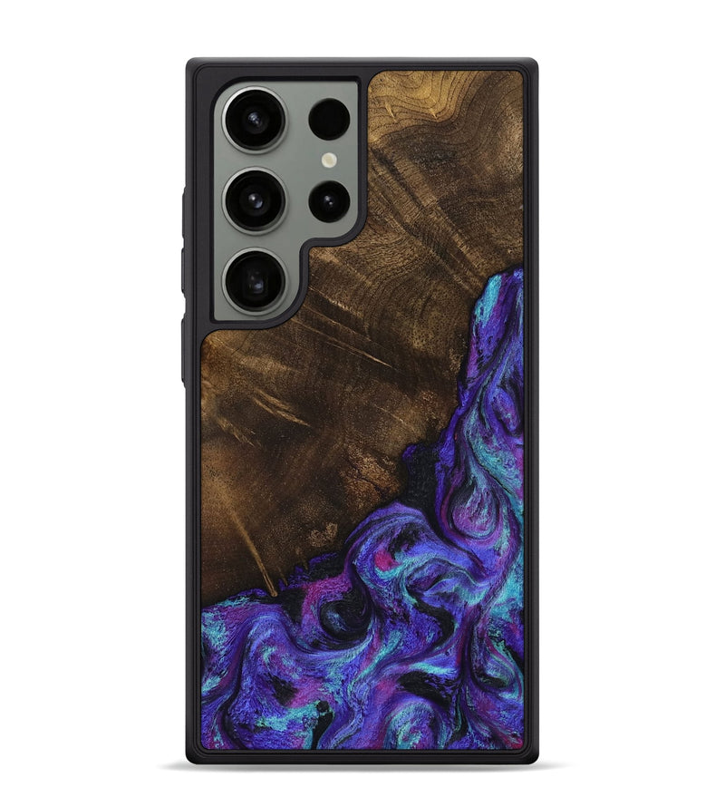 Galaxy S24 Ultra Wood Phone Case - Chris (Purple, 799631)