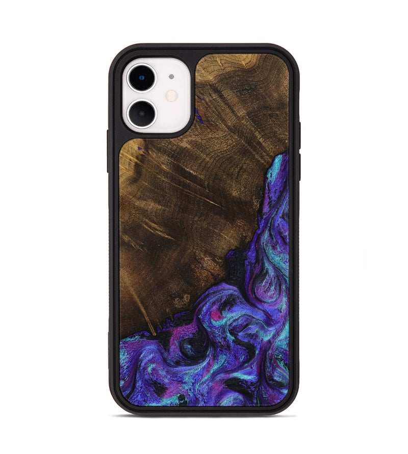 iPhone 11 Wood Phone Case - Chris (Purple, 799631)